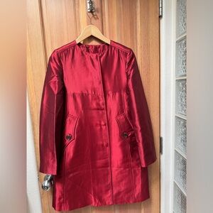 Burberry coats in perfect condition, red, lightly used, size 4